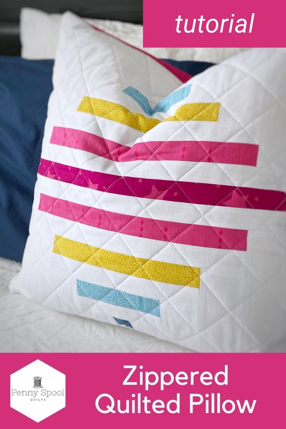 Make a Quilted Zipper Pillow: Photo Tutorial - Suzy Quilts