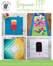 Load image into Gallery viewer, Beginner FPP Quilt Block BUNDLE - PDF Instant Download
