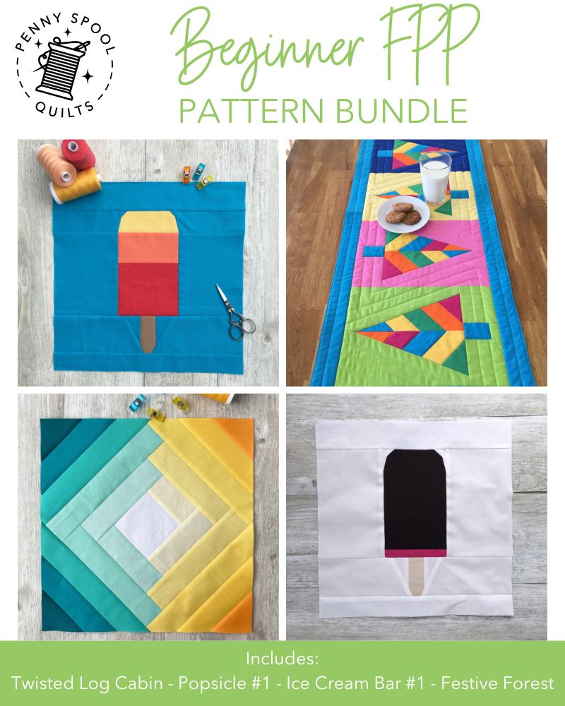 Beginner FPP Quilt Block BUNDLE - PDF Instant Download