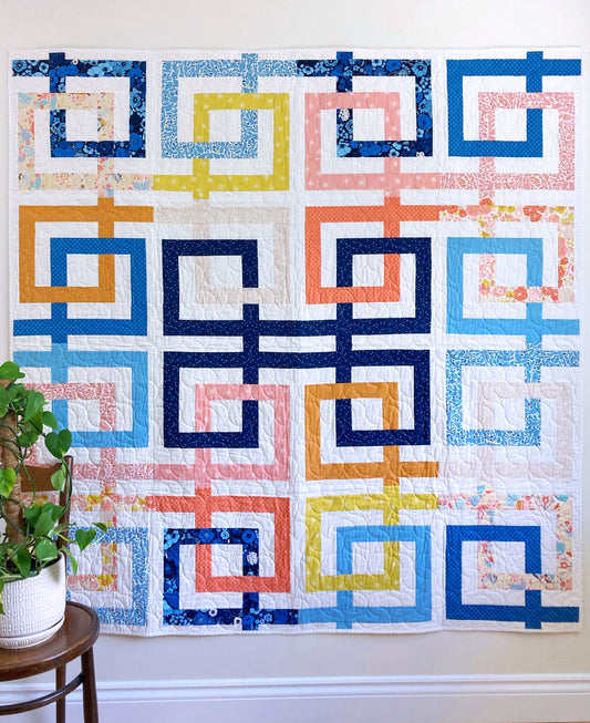 Line Dance Quilt Pattern - PDF Instant Download