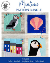 Load image into Gallery viewer, Maritime FPP Quilt Block BUNDLE - PDF Instant Download
