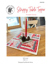 Load image into Gallery viewer, Strippy Table Topper Printable Tutorial - PDF Instant Download
