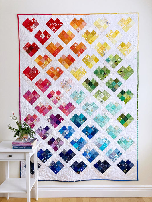 Scrappy Love Quilt Pattern - PDF Instant Download